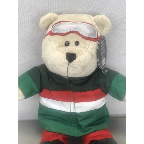 STARBUCKS 2019 10" Plush Ski Teddy Bear Bearista Christmas LE Holiday Collection - Picture 2 of 10